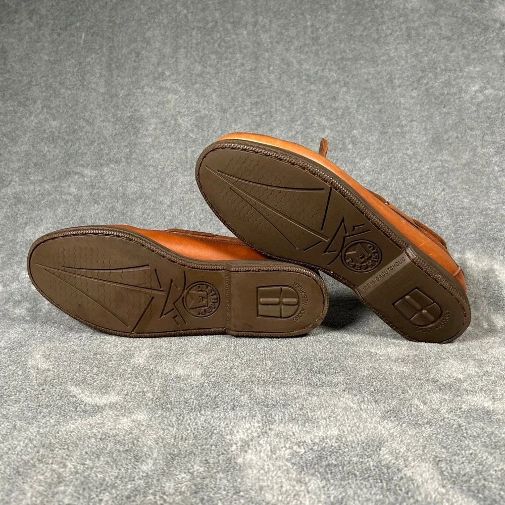 Mephisto Spinnaker Boat Shoes Tan Leather Mens 8 Deck Shoes Air-Relax 7223838074